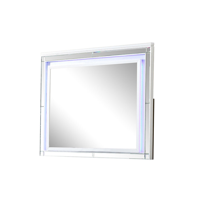 Miroir Denard, Blanc, H 42 po x l 49 po
