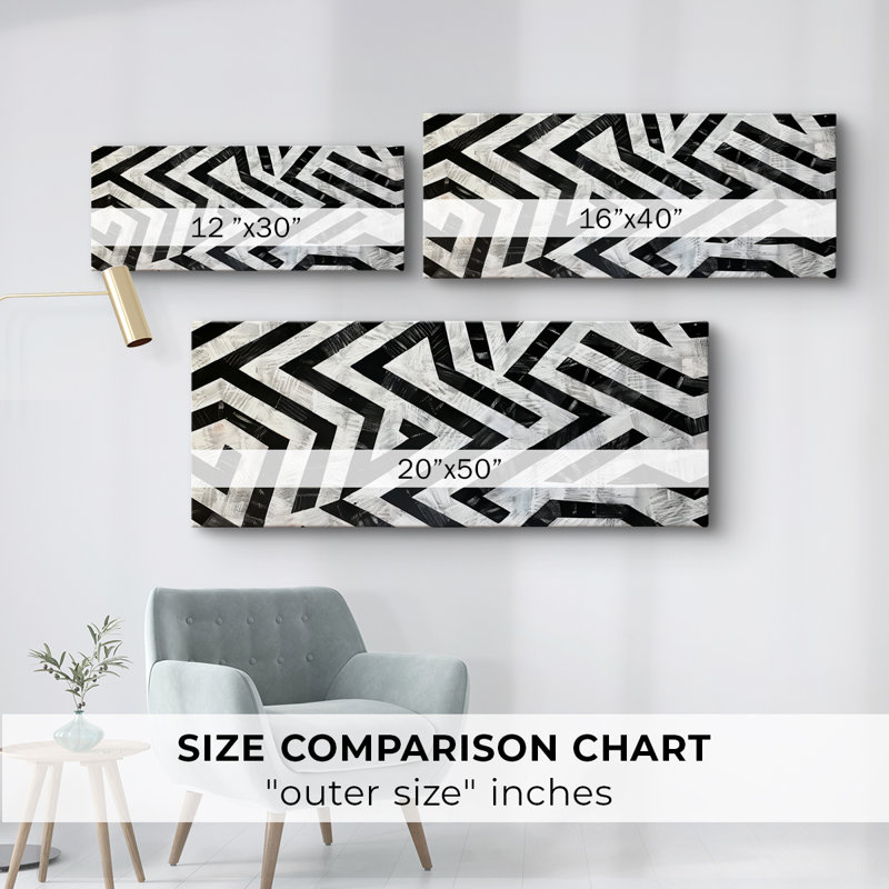 Abstract Series 1 #XI-Wide Gallery Wrapped Canvas, 12" H x 30" W