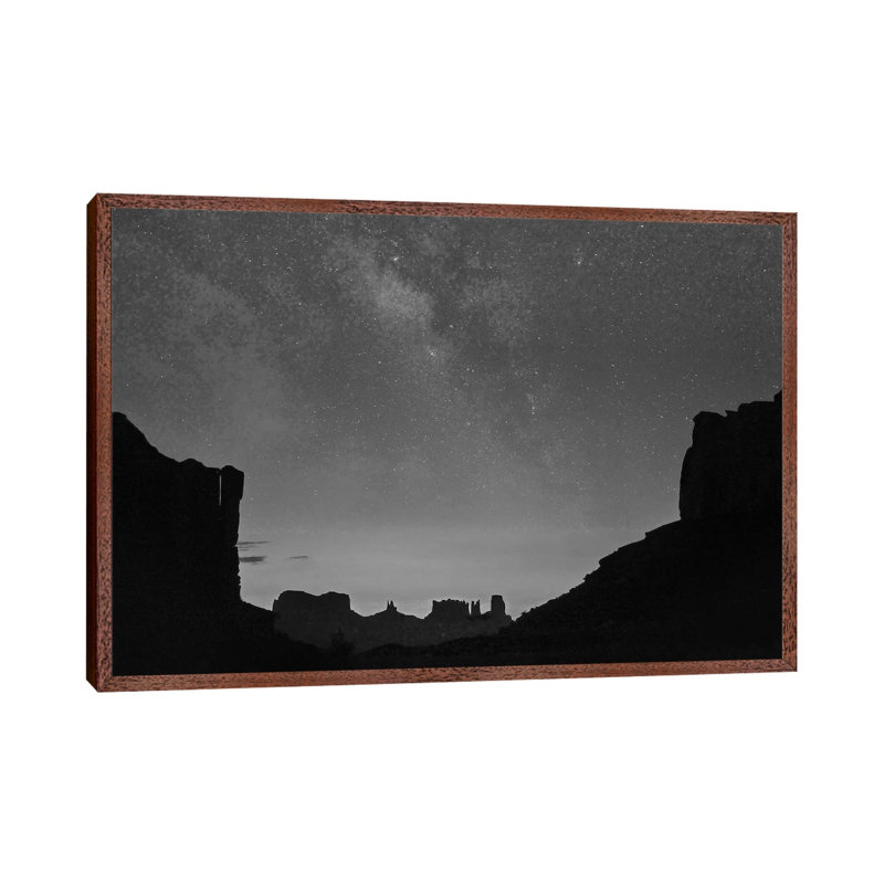 Milky Way over Moument Valley, Arizona 1 Piece Wall Art on Canvas, 66.04 cm H x 45.72 cm W, Classic Wood Framed