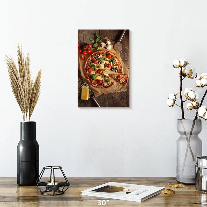 Yarlin Cheesy Handmade Pizza, 12" H x 8" W
