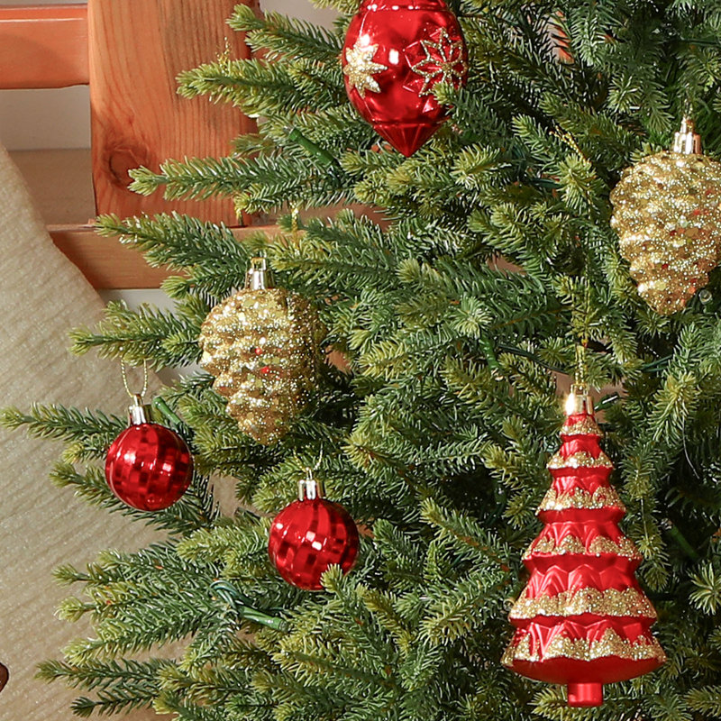  2ft Prelit Mini Christmas Tree, PE Artificial Tabletop Tree with Warm White Plug-In Lights, Realistic Branch Tips for Home Office Decor, Green