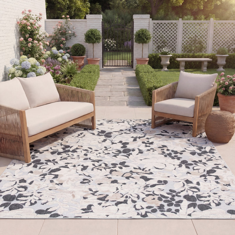 Tapis floral Glaston Performance, Rectangle 8 pi x 10 pi