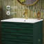 Meuble-lavabo autoportant Cascade 24 po en chêne vert avec comptoir à 3 trous-108951695-108951694