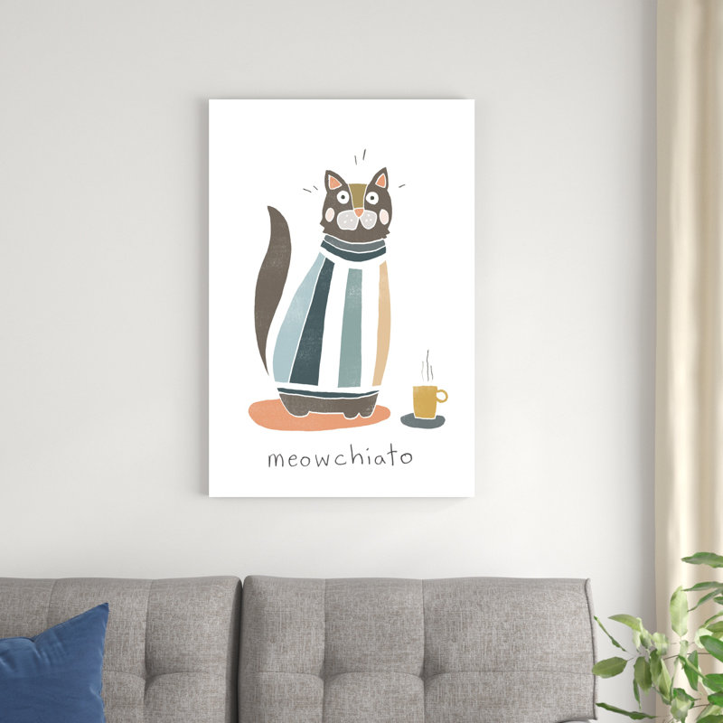 Coffee Cats I, H 36 po x l 24 po