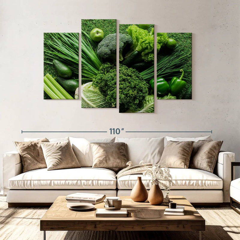 Régime vert Yarlin, H 54 po x l 84 po