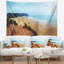 Tapisserie plage côtière avec vagues-28508704