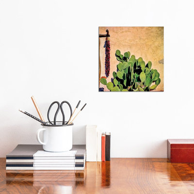 Prickly Pear and Chillis 1 Piece Wall Art on Canvas