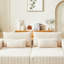Méridienne modulaire inclinable surdimensionnée de 87 po - aucun assemblage requis, assemblage de lit en velours côtelé moderne pour chambre à coucher, nuage avec salon-344365461