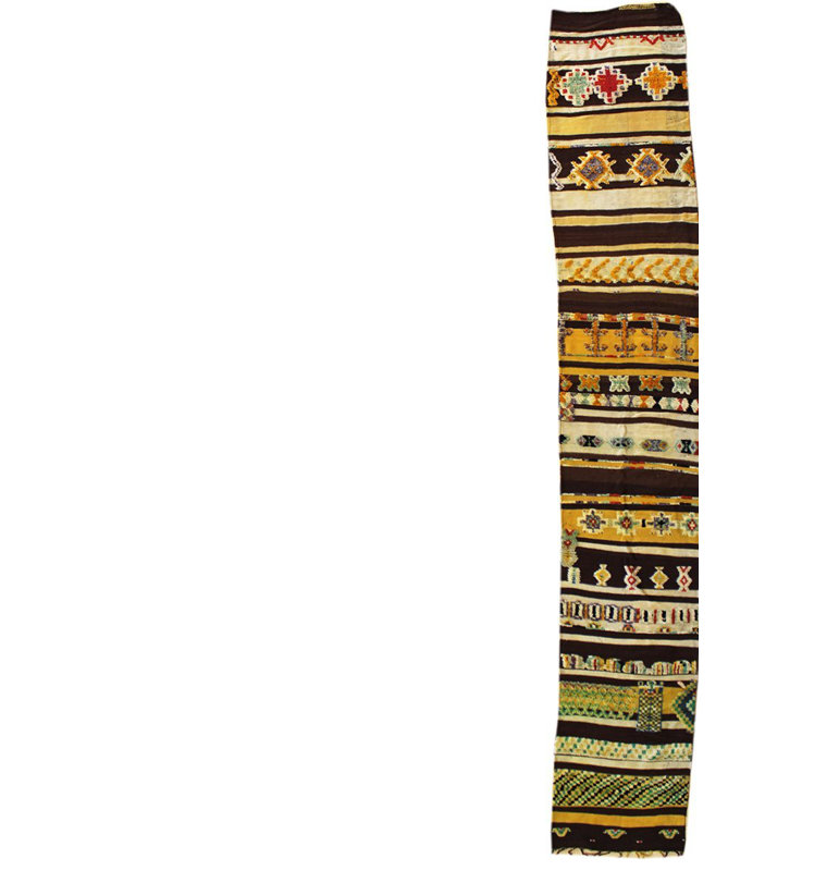 High Atlas Hand Woven Wool Area Rug, Runner 2'7" x 16'7"