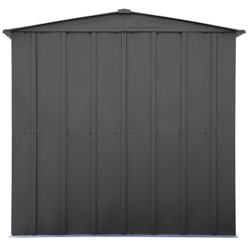 6 ft. x 7 ft. Charcoal Steel Vertical Storage Shed