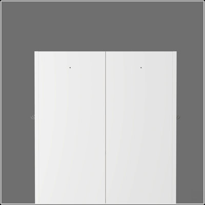 Durable 61 Inch White Metal Kitchen Pantry Cabinet with 4 Adjustable Shelves, Heavy Duty Organizer for Efficient Storage