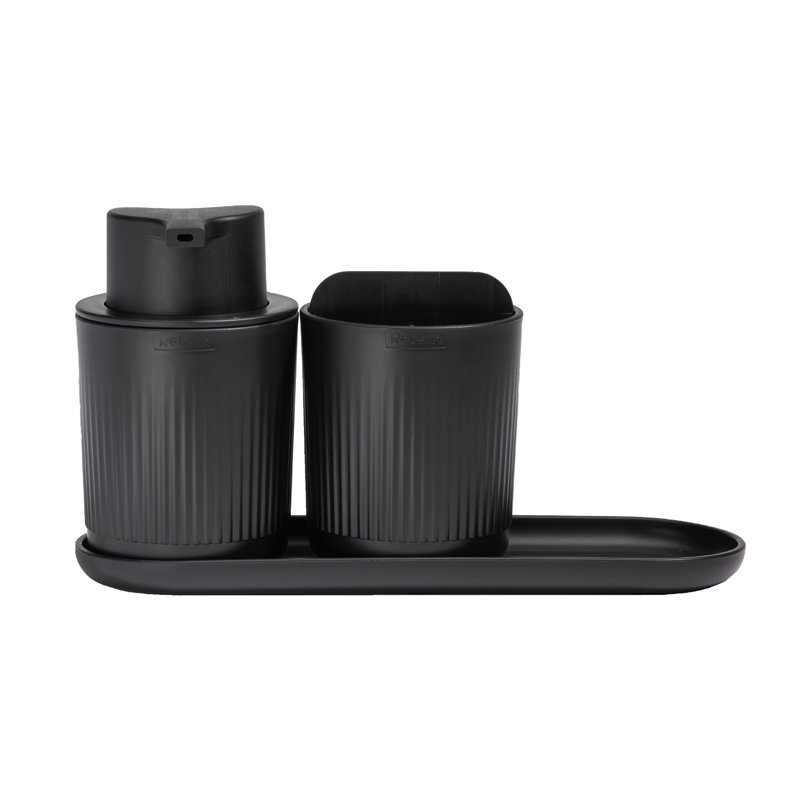 Recycled Bathroom Set - Made in UK, Black