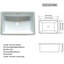Plateau de meuble-lavabo doré 37 pouces avec finition en pierre frittée, lavabo rectangulaire en céramique et trou pour robinet - 37 po en pierre, style luxueux encastré