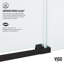 Porte de baignoire coulissante sans cadre avec verre transparent 3/8 po l 56-60 po x H 68 po Hamilton-89151705