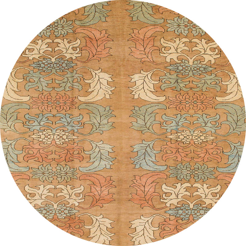 Abstract Indoor Rug, Round 7'