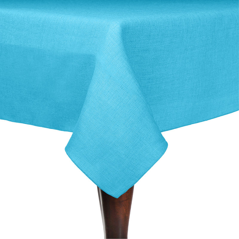 Ultimate Textile Square Tablecloth, 1, Turquoise, 58" x 58"