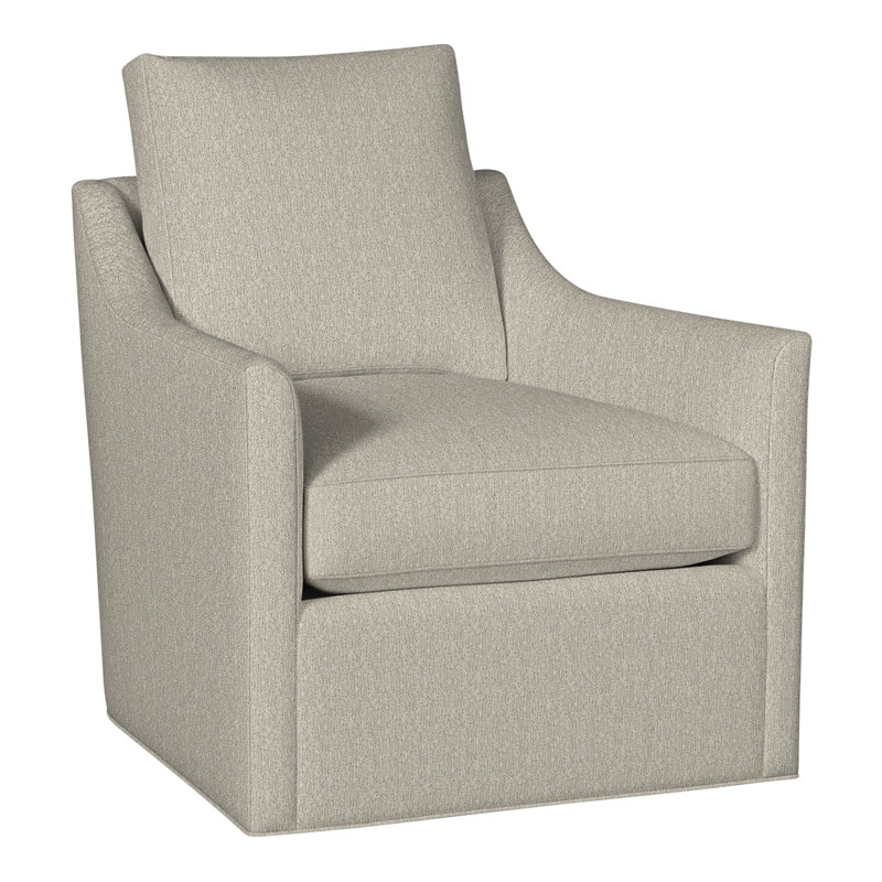 Newlin 30.5" Newlin Barrel Back Swivel Chair, Kenworth Pearl, No