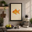 Single Goldfish Study Botanical - Wrapped Canvas-1919053575-1919053819