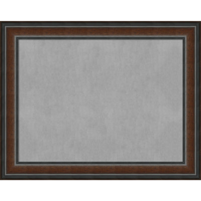 Cyprus Walnut Framed Magnetic Organization Board