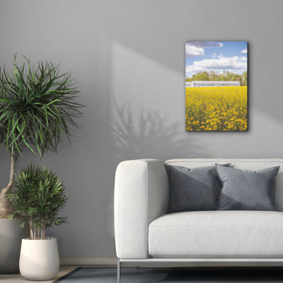 «Field Of Yellow I» par Donnie Quillen, estampe numérique sur toile