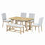 Ensemble de table de salle à manger extensible 6 pièces Farmhouse-834202678