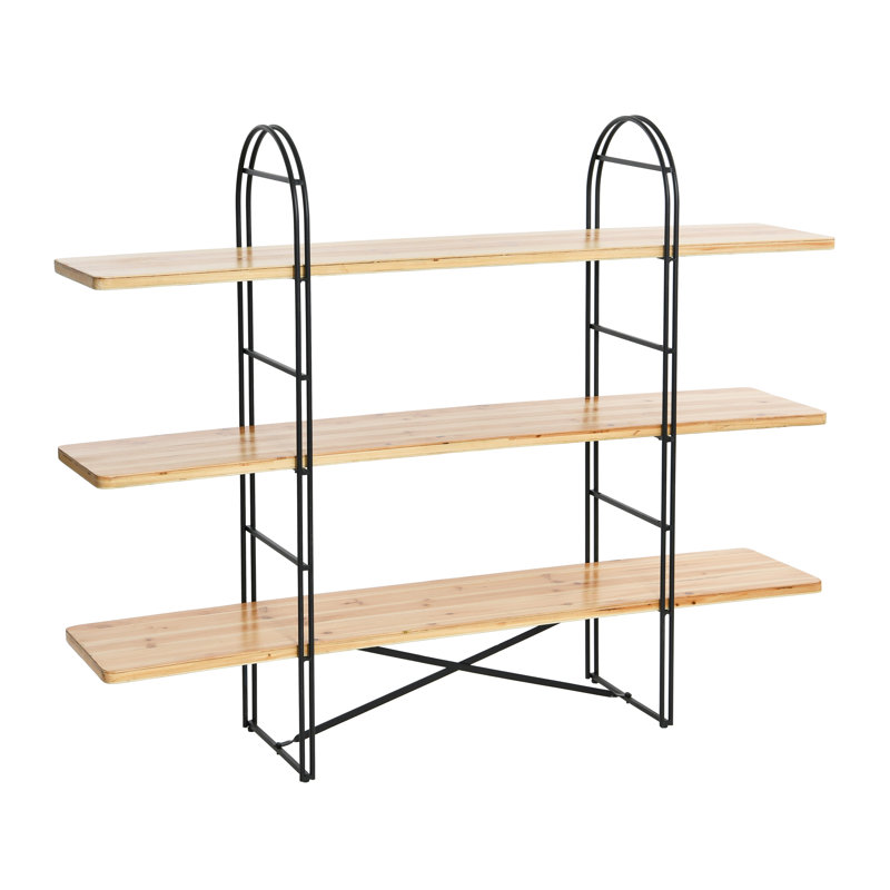 Lera Etagere Bookcase, Natural