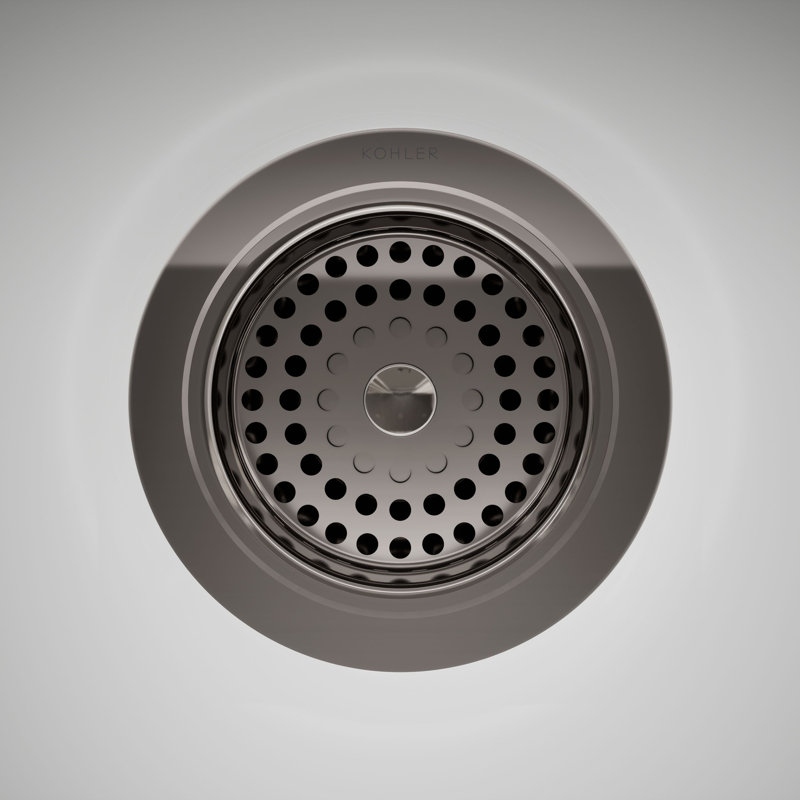 Duostrainer Drain d'évier et crépine avec cordier, Titane éclatant