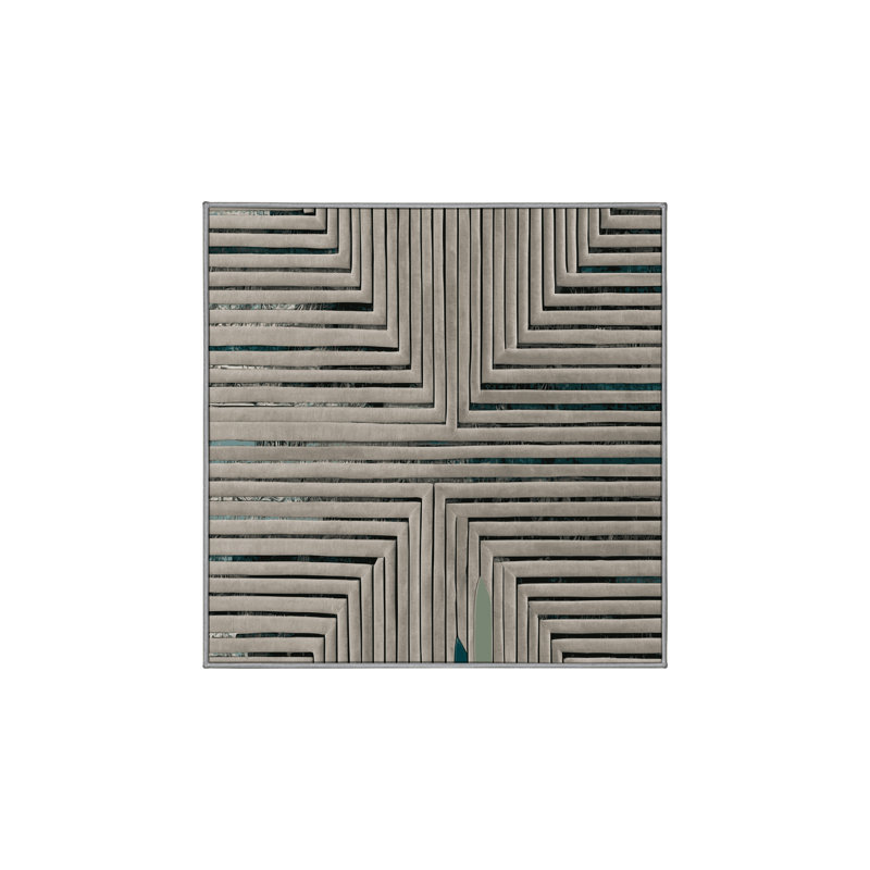 Tapis gris lavable à la machine GSIX03636, Carré 5 pi