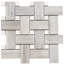 Stately Basketweave 13" x 13" Porcelain Brick Joint Wall & Floor Tile-72531486