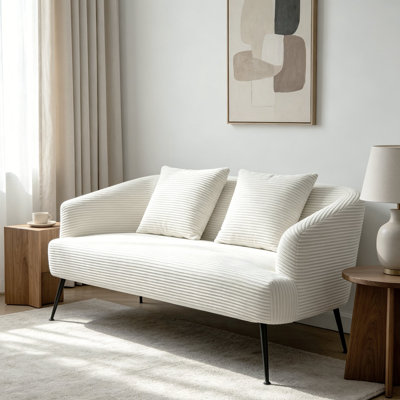 2 Seater Corduroy Loveseat