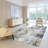 JANNA Machine Washable Abstract Area Rug Gray/Ivory/Yellow-71276982