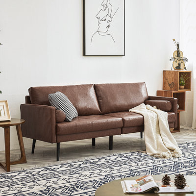 3 Seater Faux Leather Sofa