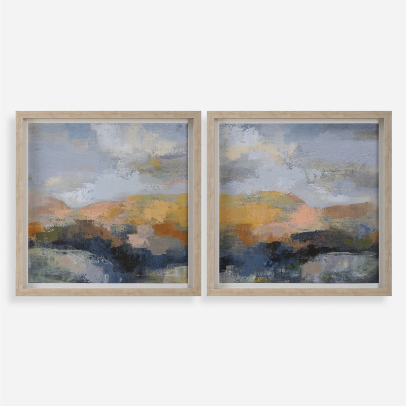 Orren Ellis Dusk Framed Prints, S/2