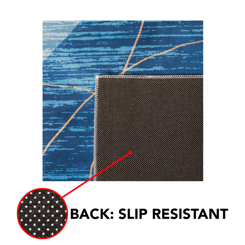 Tacoma Performance Machine Washable Abstract Rug, Rectangle 8' x 10'