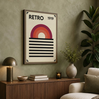 Sunrise 1919 Retro - Wrapped Canvas
