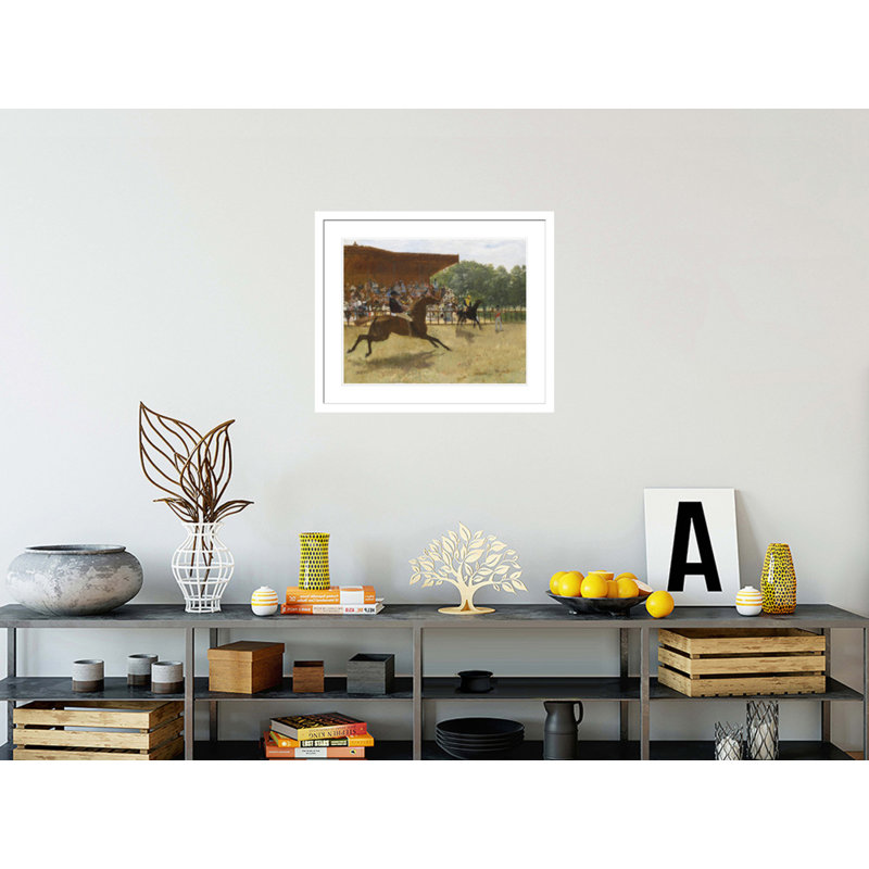 «The False Start» par Edgar Degas, impression giclée encadrée, H 23,5 po x l 28,03 po