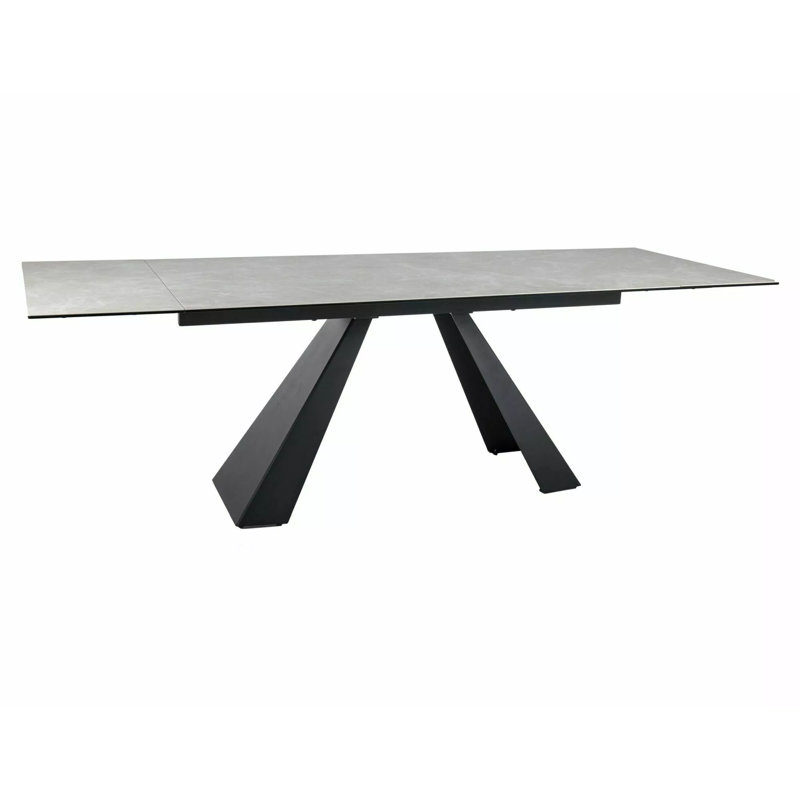 Mosser Metal Base Dining Table, Cream