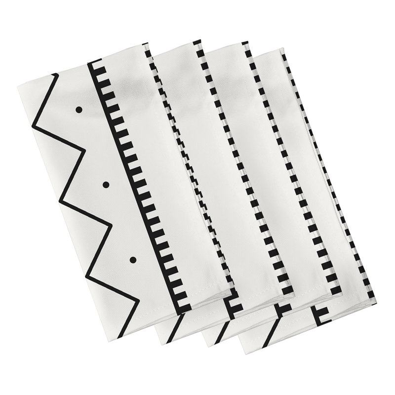 Ensemble de serviettes 4 pièces Jhayden, Crème