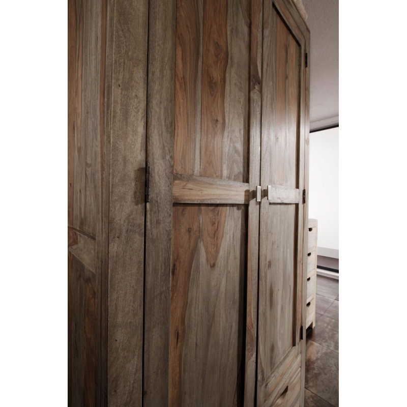 Nature 2 Door Solid Wood Wardrobe