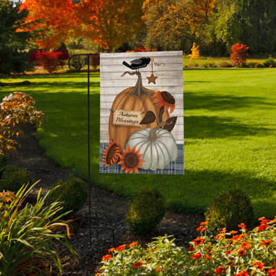 Drapeau de jardin Rustic Autumn Blessings