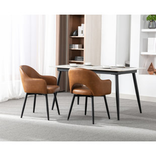 EWX19027DC 47cm H Side Chair in Brown (Set of 2)