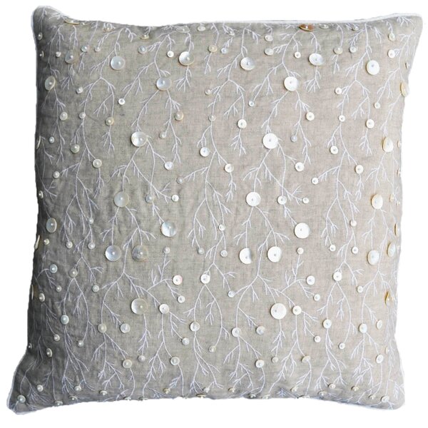 Emdee Lino Square Throw Pillow