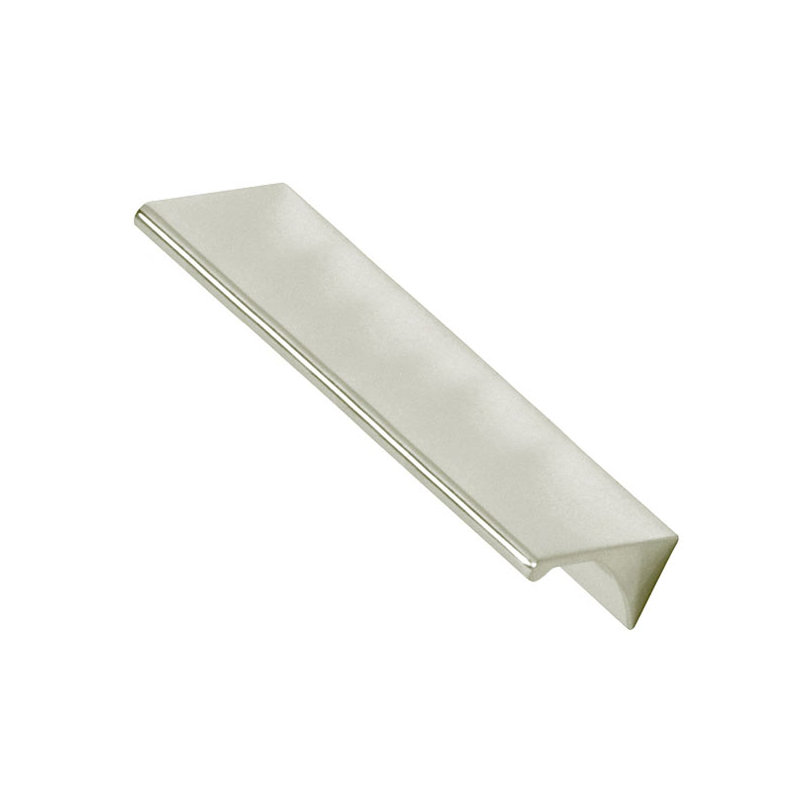 6" Center to Center Finger Pull, Polished Nickel, 4.5"
