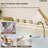 Three-Handle 5-Hole Deck Mount Waterfall Roman Tub Faucet with Hand Shower-119401601