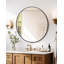 Bhagwanaram Aluminum Framed Round Wall Mirror-747923988-700927896