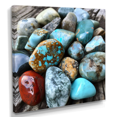 Ethnique turquoise, composition de pierres spirituelles