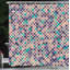  Rideau de douche mauve rétro Artsy + crochets-95078023-95078040