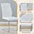 7-Piece Glass Top Dining Table Sets-1438468586