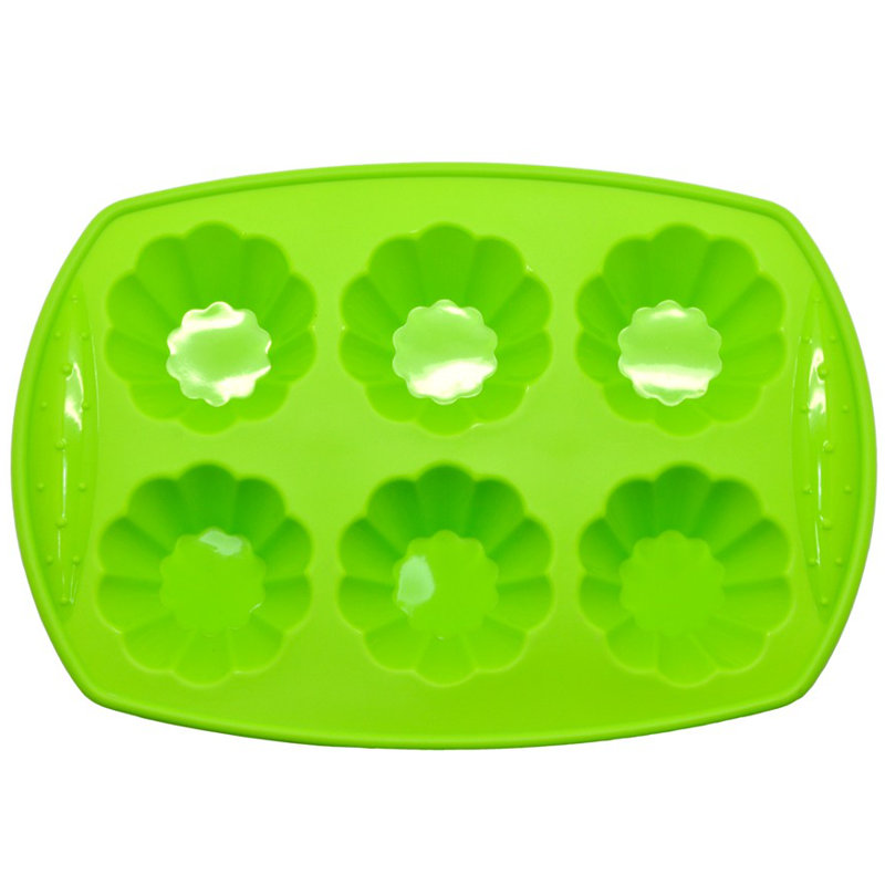 Moule à gâteau antiadhésif 6 tasses Prime Cook, Vert
