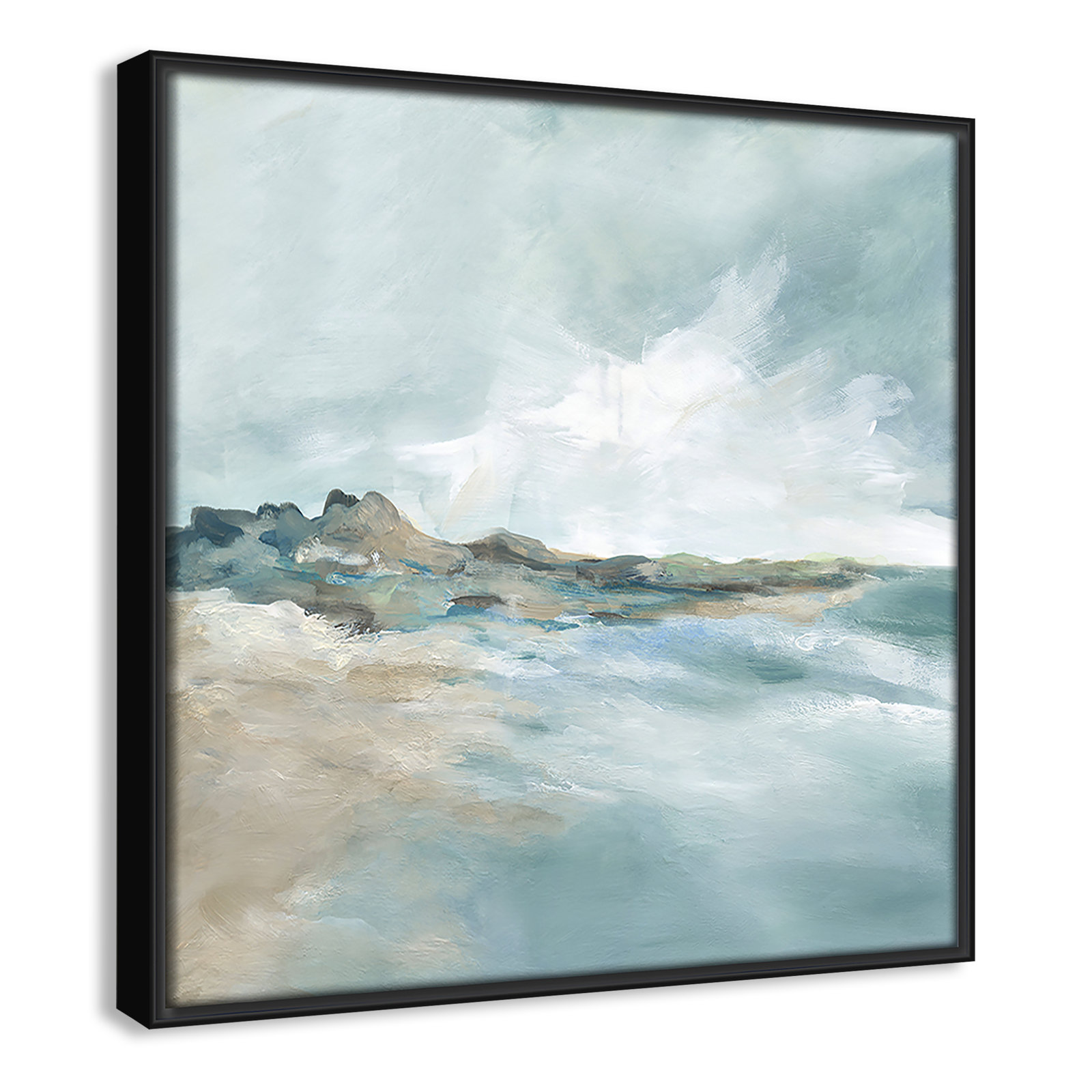 Sandpoint Print by Carol Robinson, Black, 13.5" H x 13.5" W